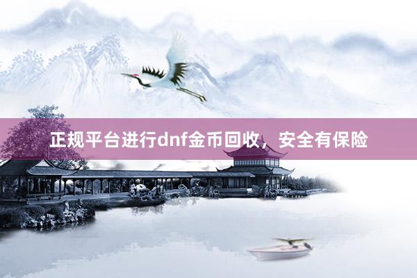 正规平台进行dnf金币回收，安全有保险