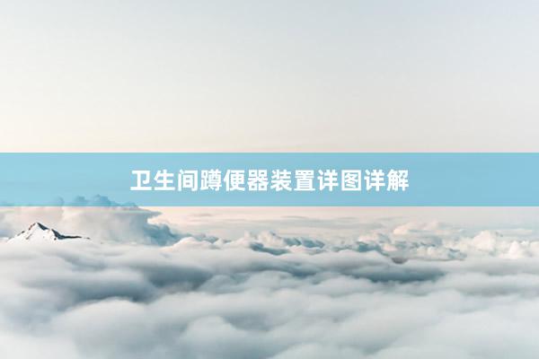 卫生间蹲便器装置详图详解